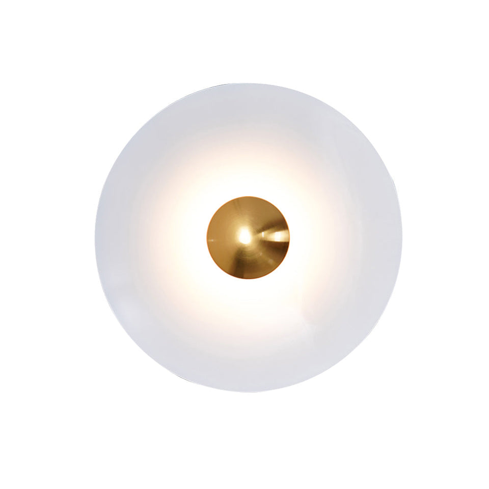 Glow Wall Light LED-Lighting > Wall Lights-casanuva-23.6" x H 23.6"-White & Antique copper-Warm Light-casanuva