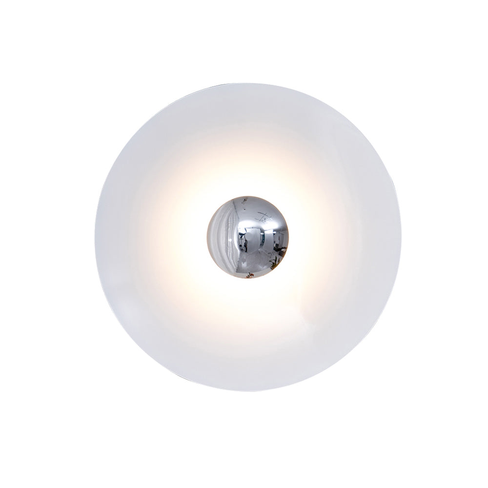 Glow Wall Light LED-Lighting > Wall Lights-casanuva-23.6" x H 23.6"-White & Chrome-Warm Light-casanuva