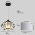 Gold Crystal Hallway Ceiling Light Fixture-Lighting > Ceiling Lights-casanuva-casanuva