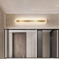 Gold Metal Long Bathroom Wall Mirror Light-Lighting > Wall Lights-casanuva-Gold-D40*H9CM-15W-3-Color (Switch)-casanuva