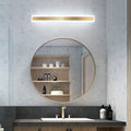Gold Metal Long Bathroom Wall Mirror Light-Lighting > Wall Lights-casanuva-Gold-D40*H9CM-15W-White Light-casanuva