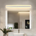 Gold Metal Long Bathroom Wall Mirror Light-Lighting > Wall Lights-casanuva-White-D40*H9CM-15W-White Light-casanuva