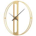Gold and Black Metal Wall Clock 50cm-Home Decor > Clocks-casanuva-Gold-casanuva