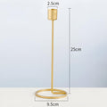 Golden Candle Holders for Romantic Ambiance-Home Decor > Candle Holders-casanuva-Large-casanuva