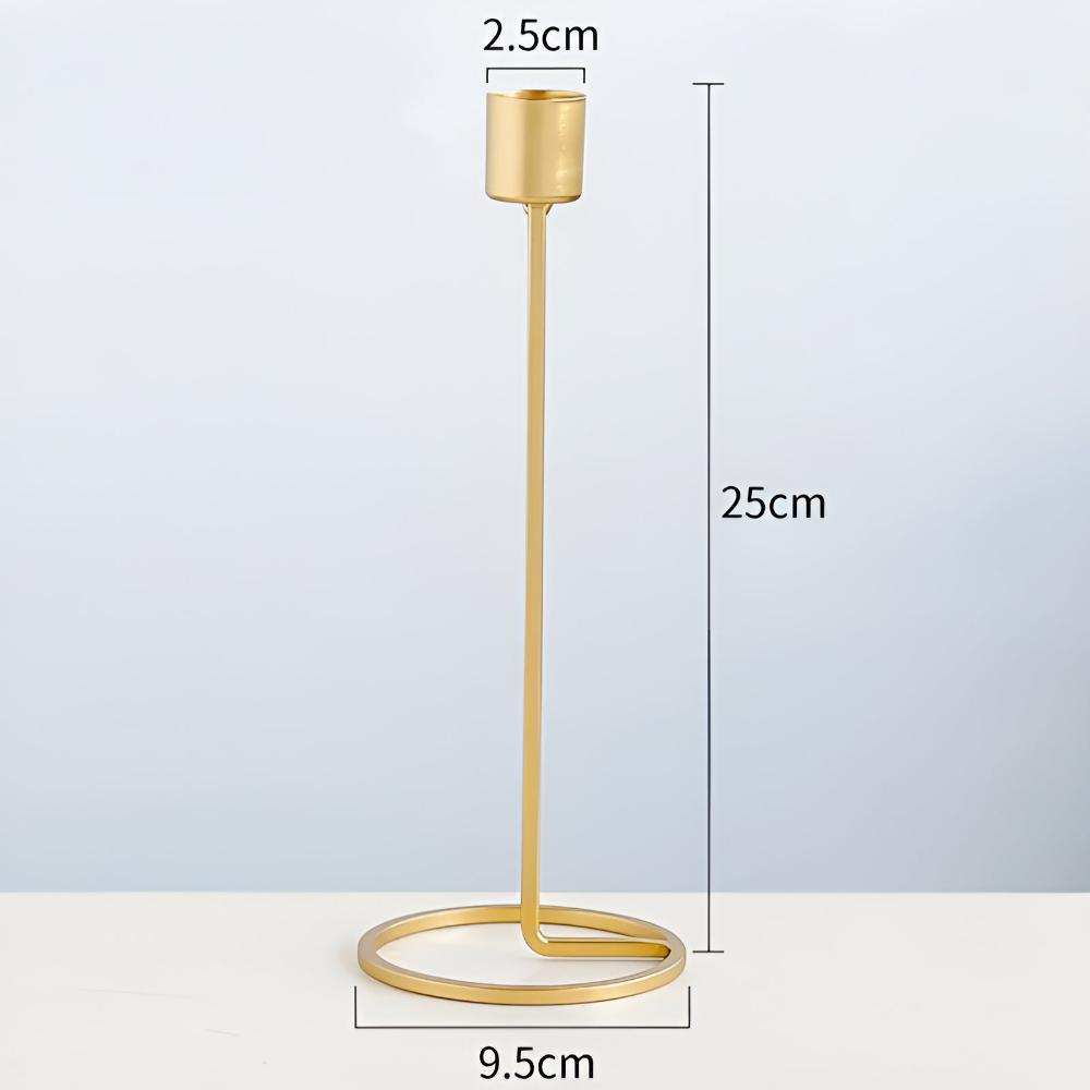 Golden Candle Holders for Romantic Ambiance-Home Decor > Candle Holders-casanuva-Large-casanuva