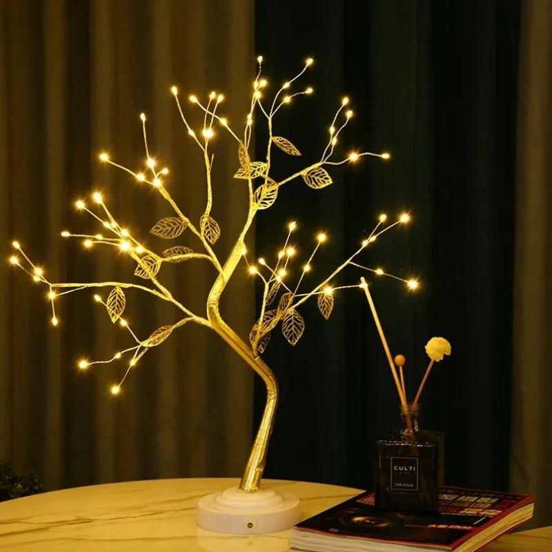 Golden Leaf Decorative Tree-Home Decor > Decorative Accessories-casanuva-casanuva
