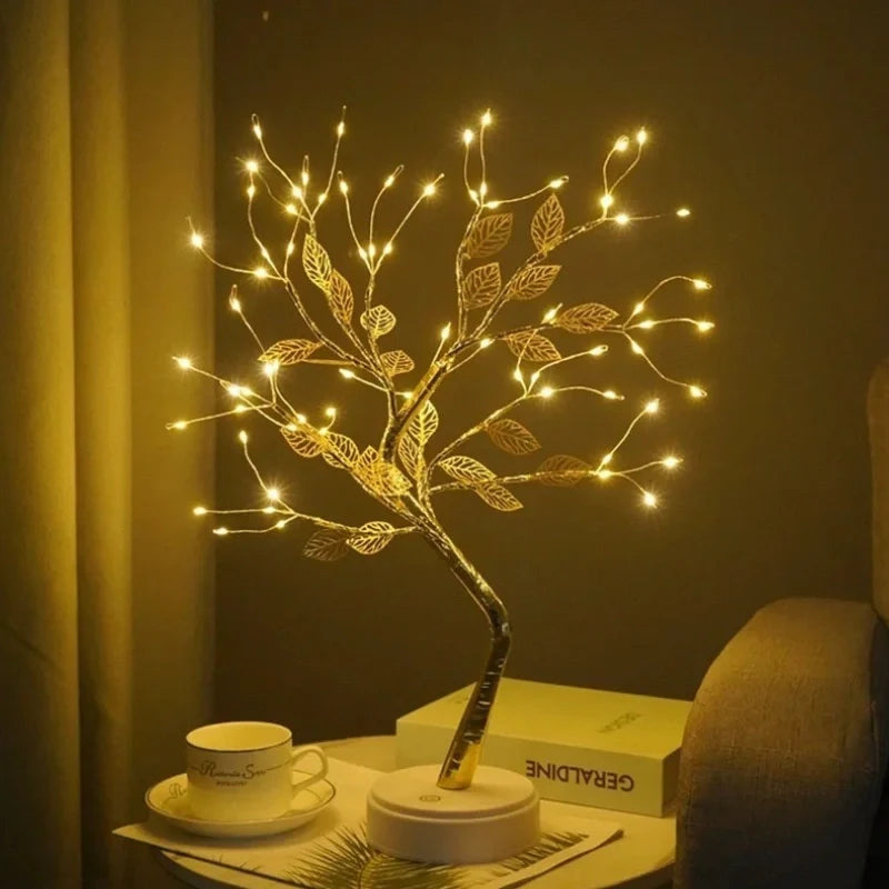 Golden Leaf Decorative Tree-Home Decor > Decorative Accessories-casanuva-casanuva