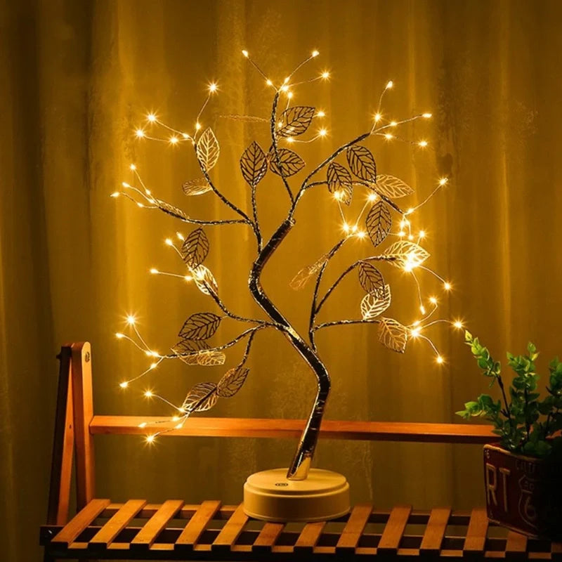 Golden Leaf Decorative Tree-Home Decor > Decorative Accessories-casanuva-casanuva