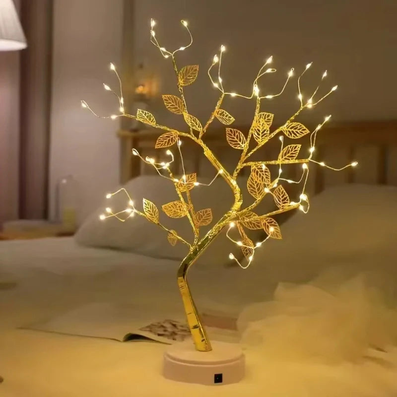 Golden Leaf Decorative Tree-Home Decor > Decorative Accessories-casanuva-casanuva