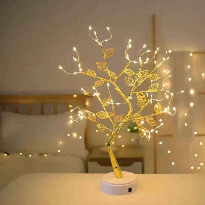 Golden Leaf Decorative Tree-Home Decor > Decorative Accessories-casanuva-casanuva