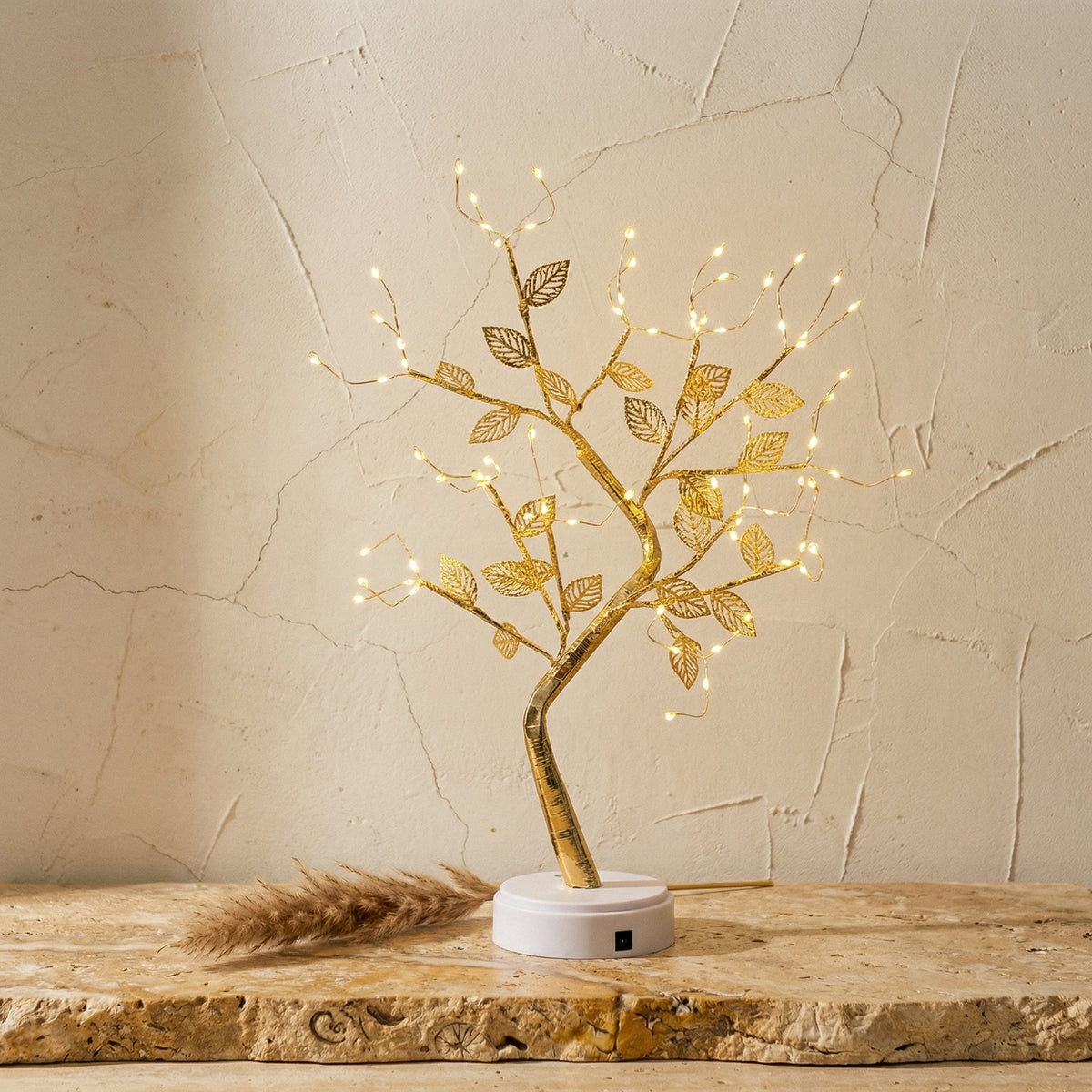 Golden Leaf Decorative Tree-Home Decor > Decorative Accessories-casanuva-casanuva