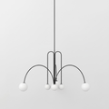 Gran Finale Pendant Light Modern Design-Lighting > Pendant Lights-casanuva-6 heads 80cmx50cm-Black-casanuva