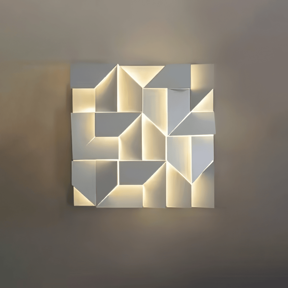 Grand Wall Sconce-Lighting > Wall Lights-casanuva-60cmx60cm-White & Wired version-Warm Light-casanuva