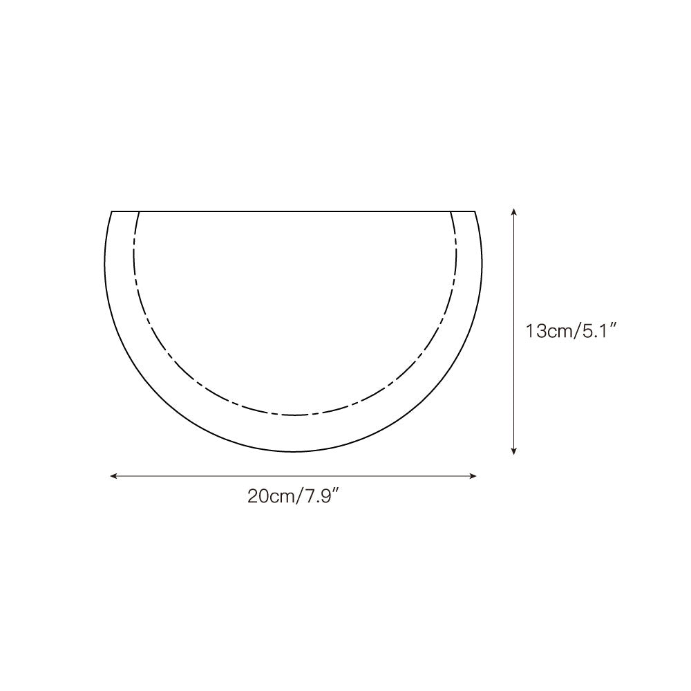 Half Moon LED Wall Lamp-Lighting > Wall Lights-casanuva-casanuva