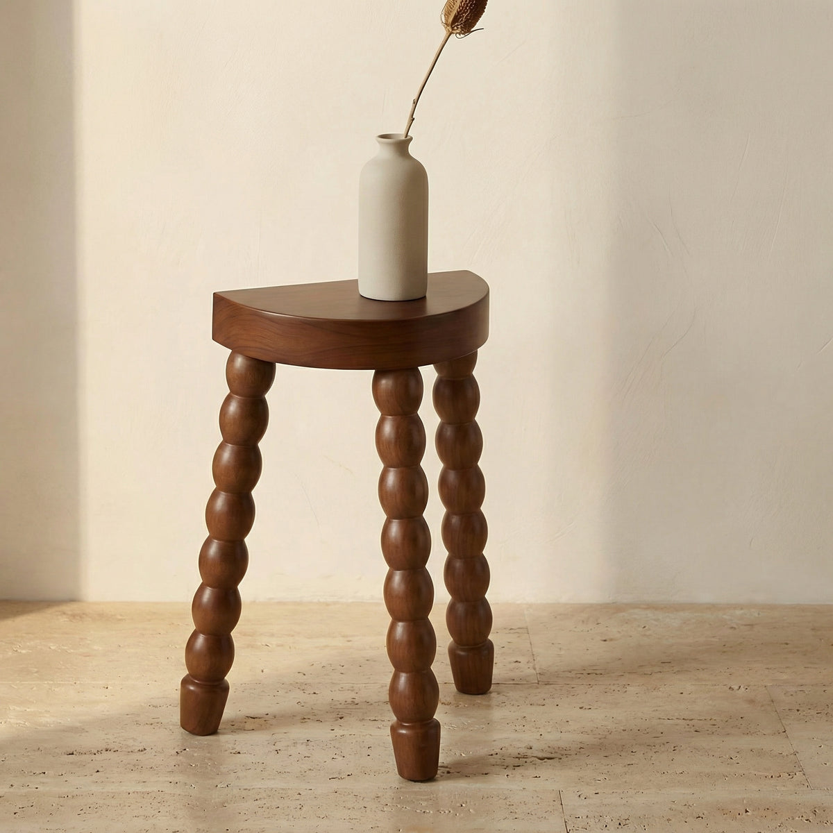 Half Moon Mini Table with Bubble Design-Furniture > Side Tables-casanuva-casanuva