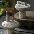 Handcrafted Ceramic Vase Wabi-Sabi Timeworn Design-Home Decor > Vases-casanuva-casanuva