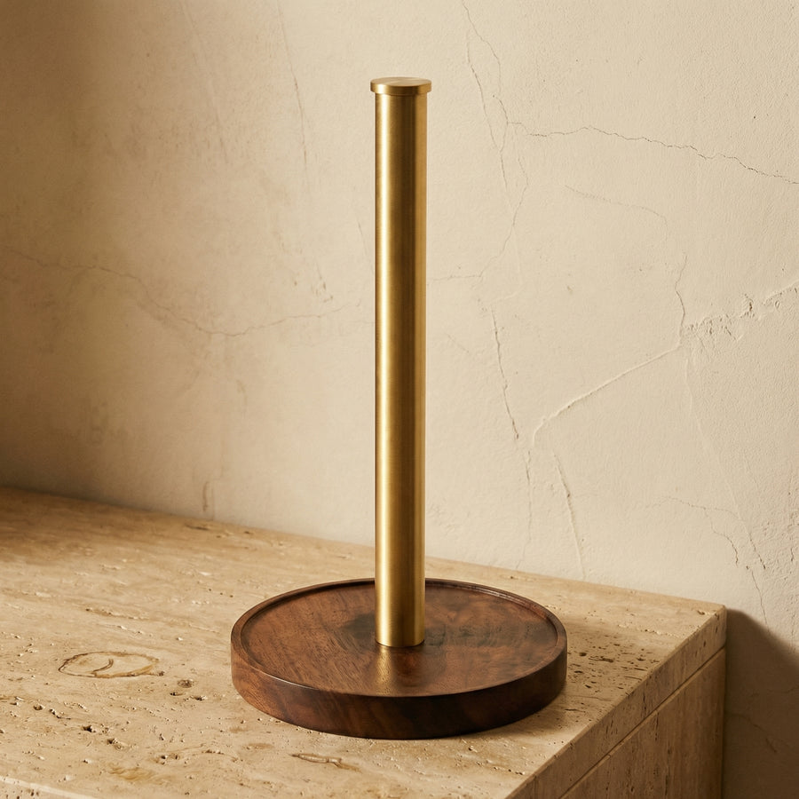 Handcrafted Wooden Paper Towel Holder-Bedding & Bath > Bathroom Accessories-casanuva-casanuva