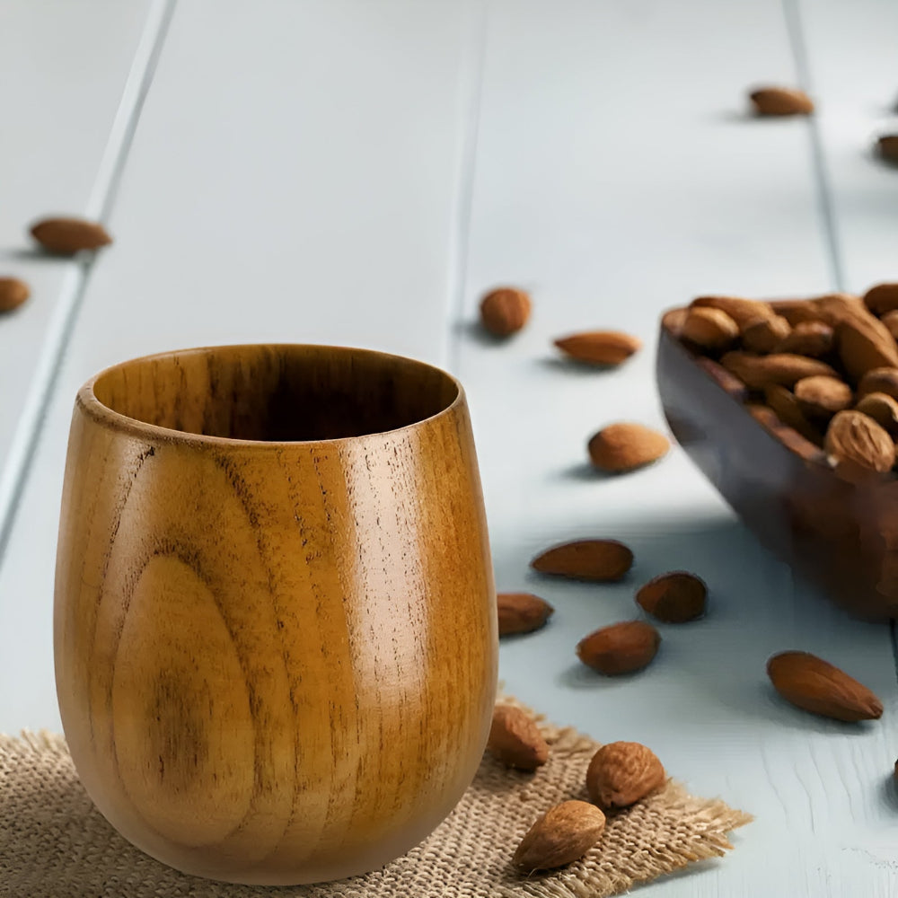 Handcrafted Wooden Tea Cup-Kitchen & Dining > Tableware-casanuva-casanuva