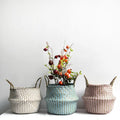 Handmade Boho Willow Foldable Plant Basket-Home Decor > Decorative Accessories-casanuva-casanuva
