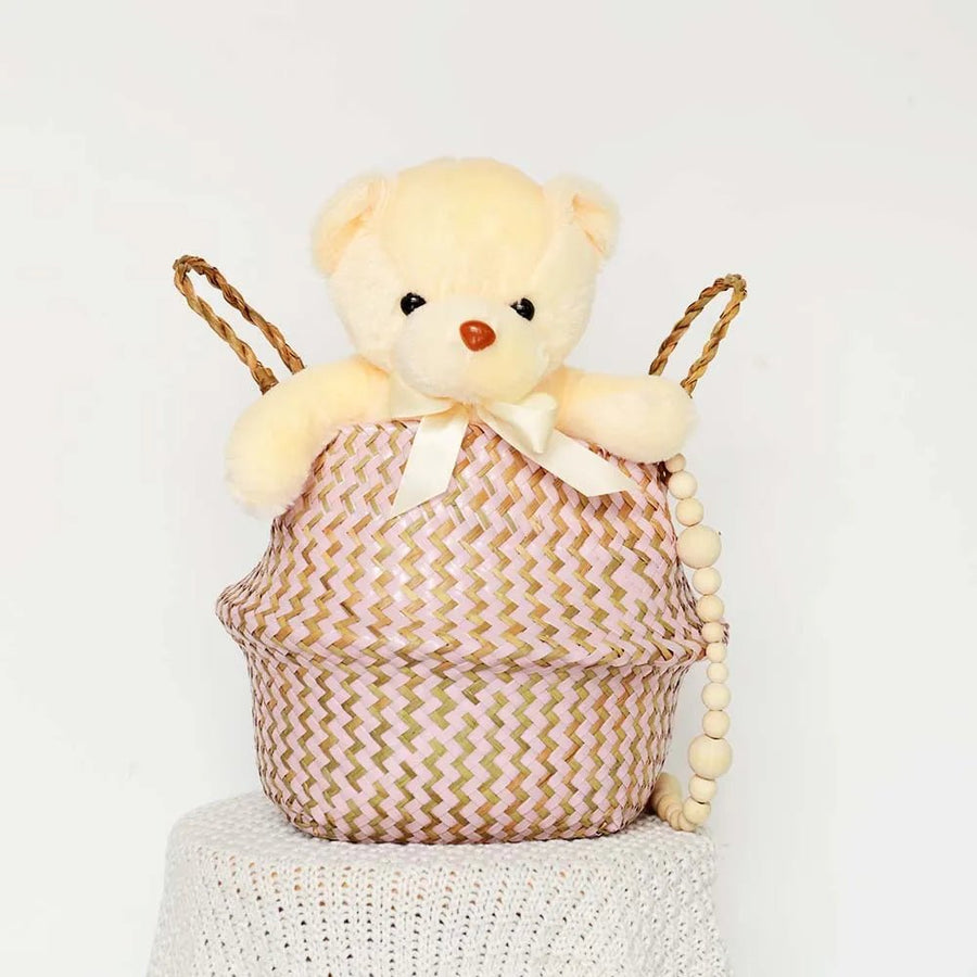 Handmade Boho Willow Foldable Plant Basket-Home Decor > Decorative Accessories-casanuva-casanuva