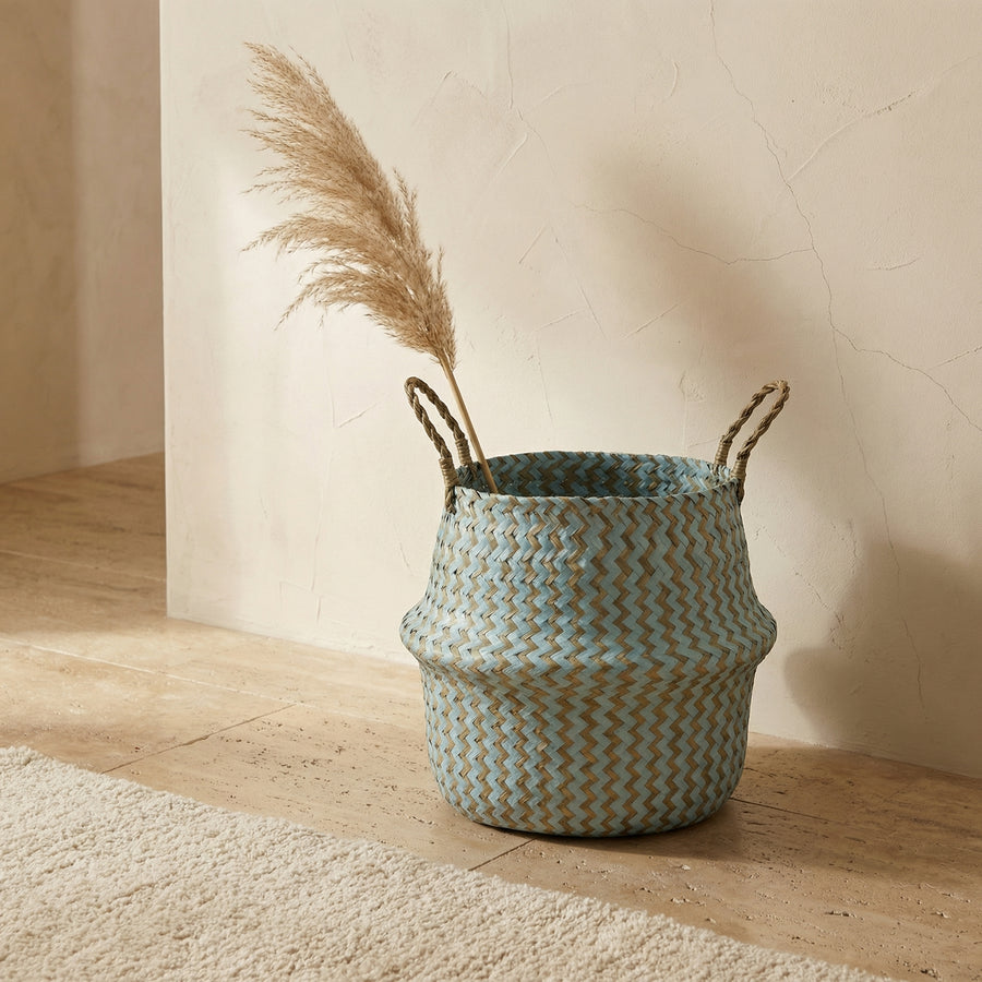 Handmade Boho Willow Foldable Plant Basket-Home Decor > Decorative Accessories-casanuva-casanuva