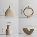 Handmade Ceramic Vase and Candle Holders Set-Home Decor > Candle Holders-casanuva-casanuva