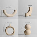 Handmade Ceramic Vase and Candle Holders Set-Home Decor > Candle Holders-casanuva-casanuva