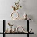 Handmade Ceramic Vase and Candle Holders Set-Home Decor > Candle Holders-casanuva-casanuva