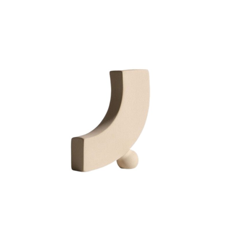 Handmade Ceramic Vase and Candle Holders Set-Home Decor > Candle Holders-casanuva-Angled Arch-casanuva