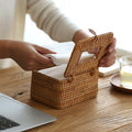 Handmade Rattan Tissue Box with Timeless Elegance-Home Decor > Decorative Accessories-casanuva-casanuva