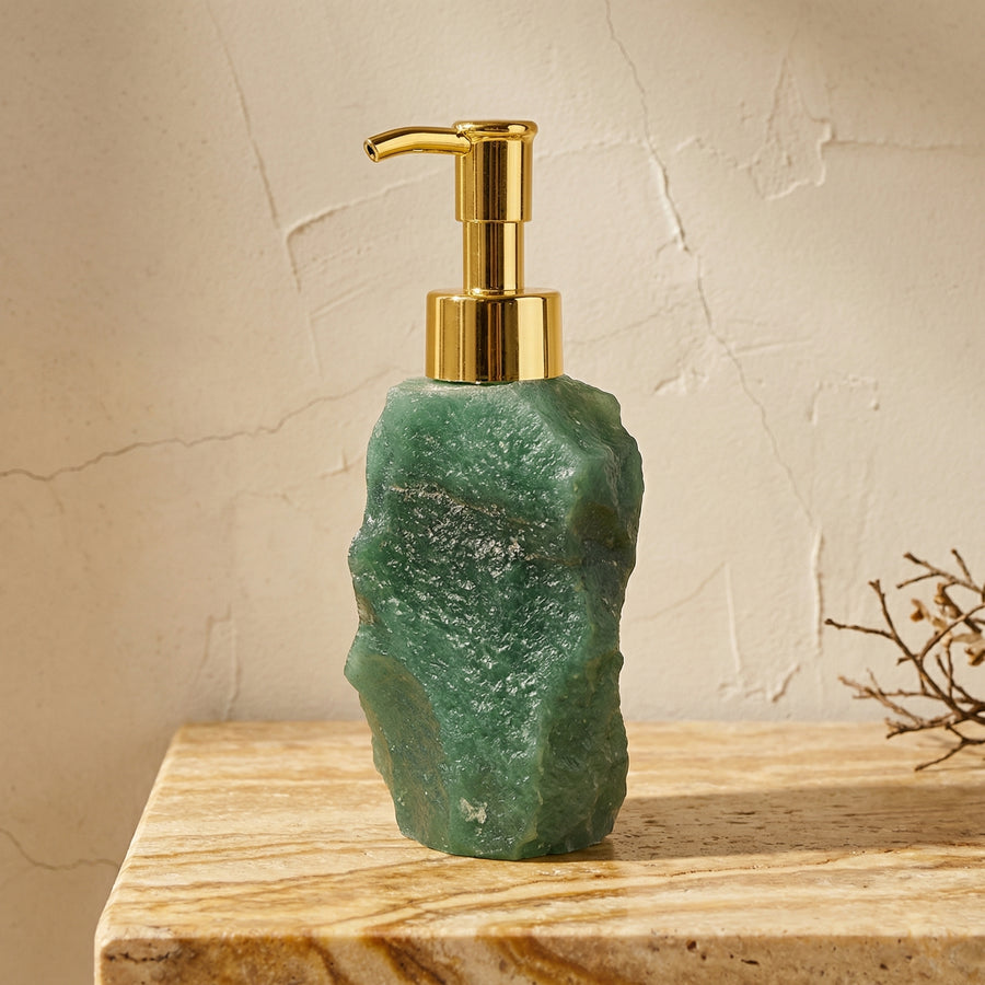 Handmade Soap Dispenser with Natural Crystal Design-Bedding & Bath > Bathroom Accessories-casanuva-casanuva