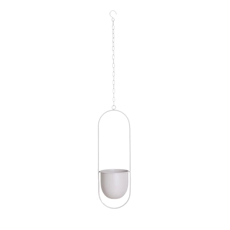 Hanging Planters Modern Luxury Pots-Home Decor > Decorative Accessories-casanuva-Light Gray-Oval-casanuva