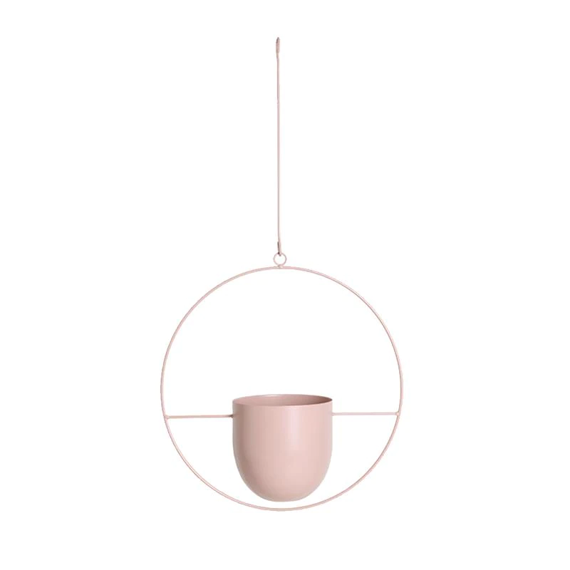 Hanging Planters Modern Luxury Pots-Home Decor > Decorative Accessories-casanuva-Pink-Circle-casanuva