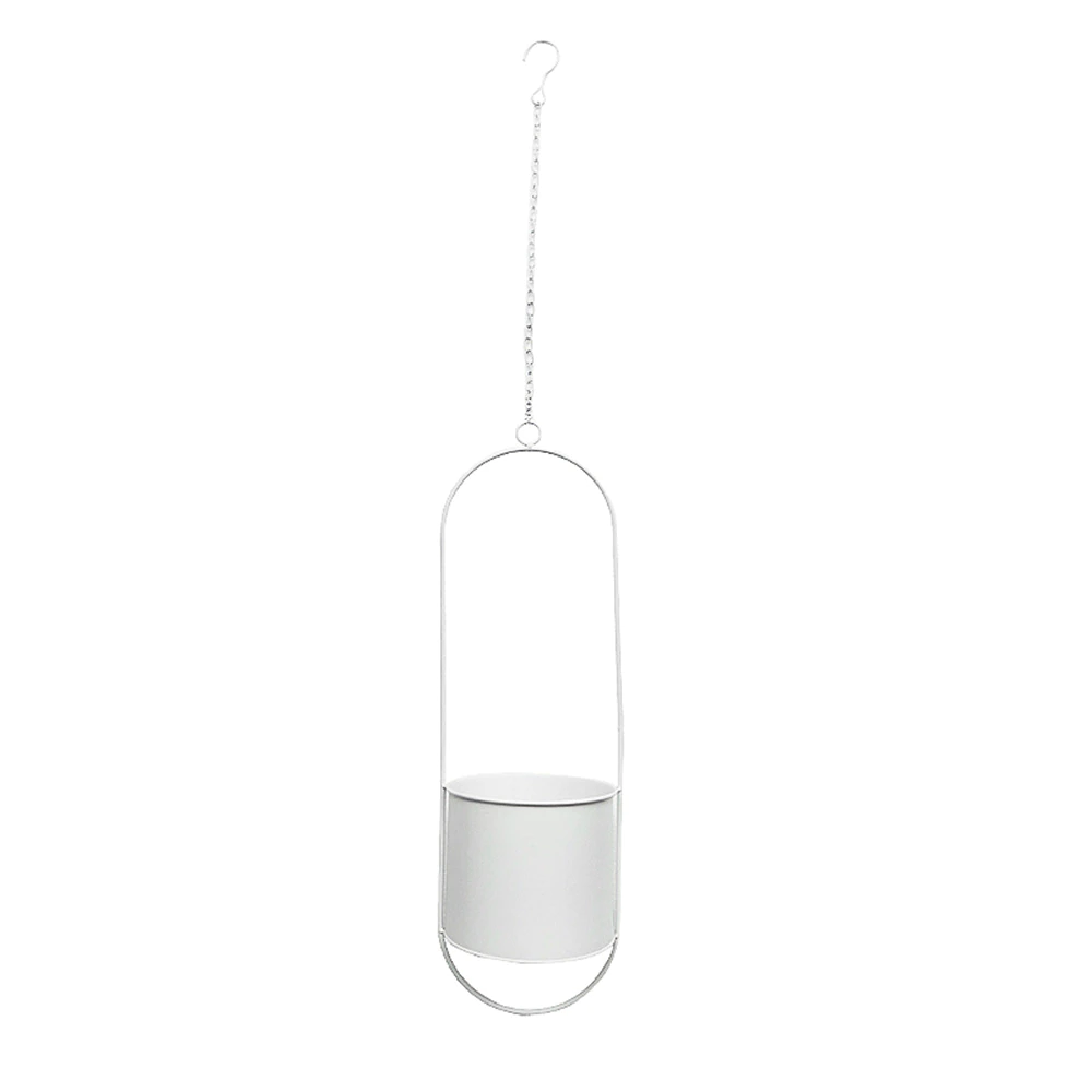 Hanging Planters Modern Luxury Pots-Home Decor > Decorative Accessories-casanuva-White-Oval-casanuva