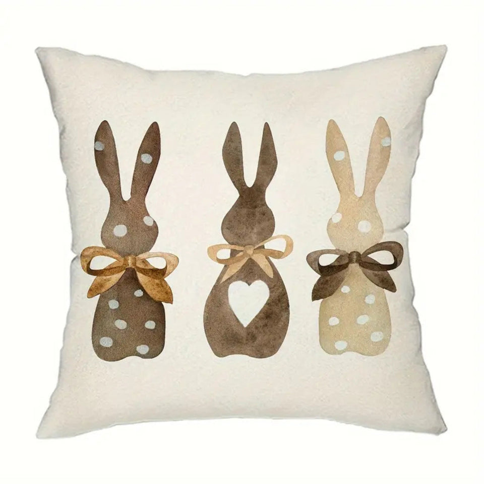 Hemp Bunny Cushion Cover-Covers & Textiles > Cushion Covers-casanuva-18"x18"-casanuva