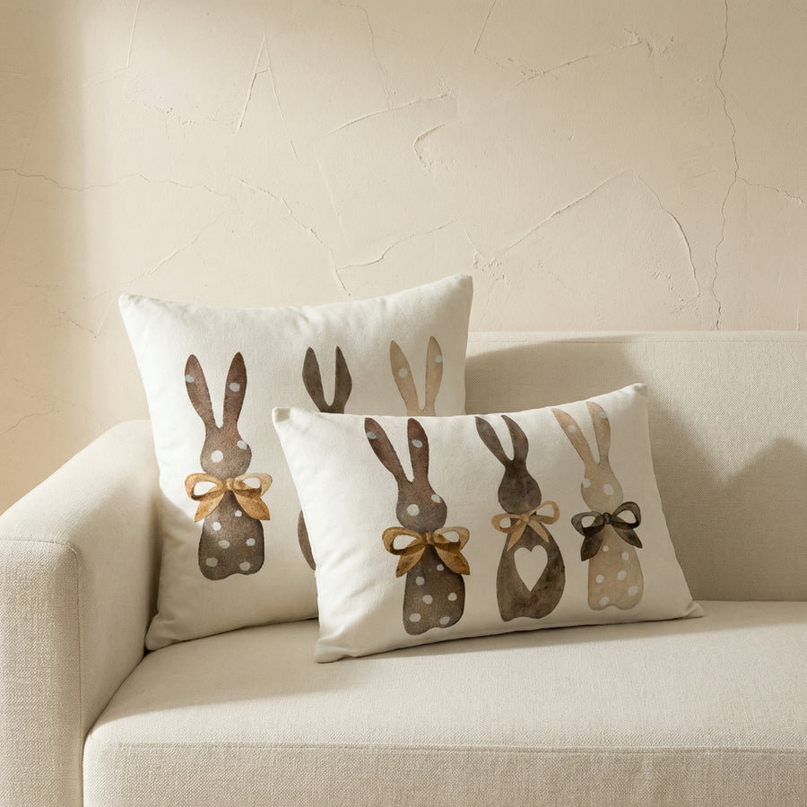 Hemp Bunny Cushion Cover-Covers & Textiles > Cushion Covers-casanuva-casanuva