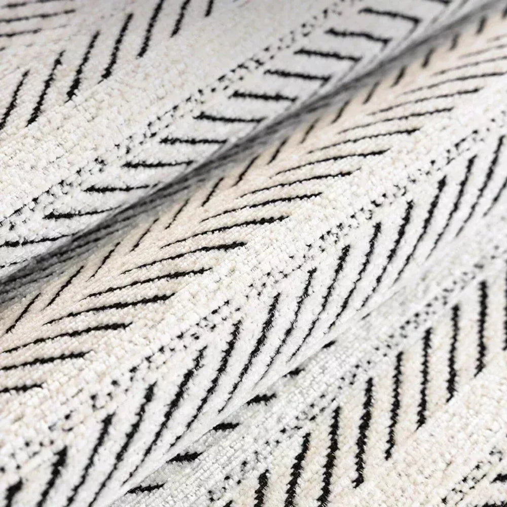 Herringbone Scallop Edge Sofa Cover-Covers & Textiles > Sofa Covers-casanuva-casanuva