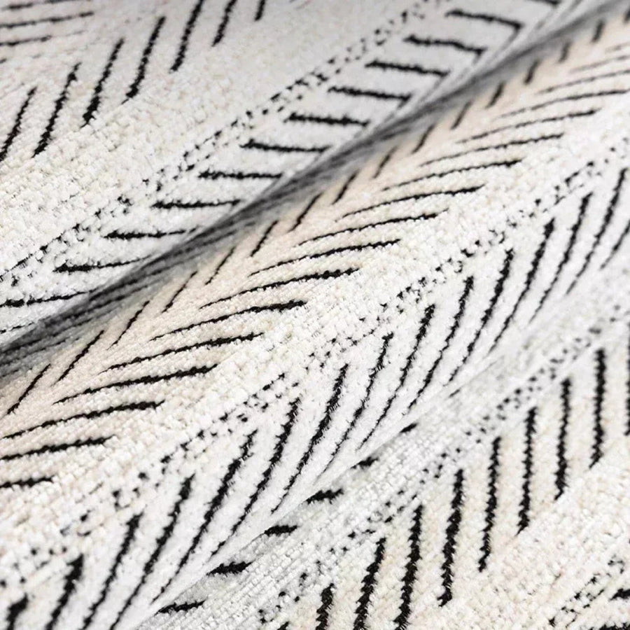Herringbone Scallop Edge Sofa Cover-Covers & Textiles > Sofa Covers-casanuva-casanuva