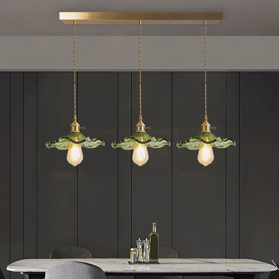 Hibiscus Flower Glass Pendant Light-Lighting > Pendant Lights-casanuva-casanuva