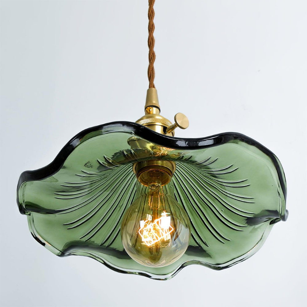 Hibiscus Flower Glass Pendant Light-Lighting > Pendant Lights-casanuva-casanuva