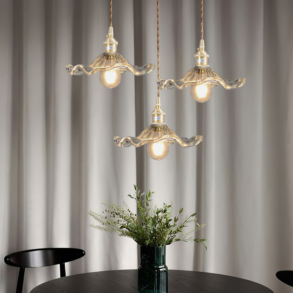 Hibiscus Flower Glass Pendant Light-Lighting > Pendant Lights-casanuva-casanuva
