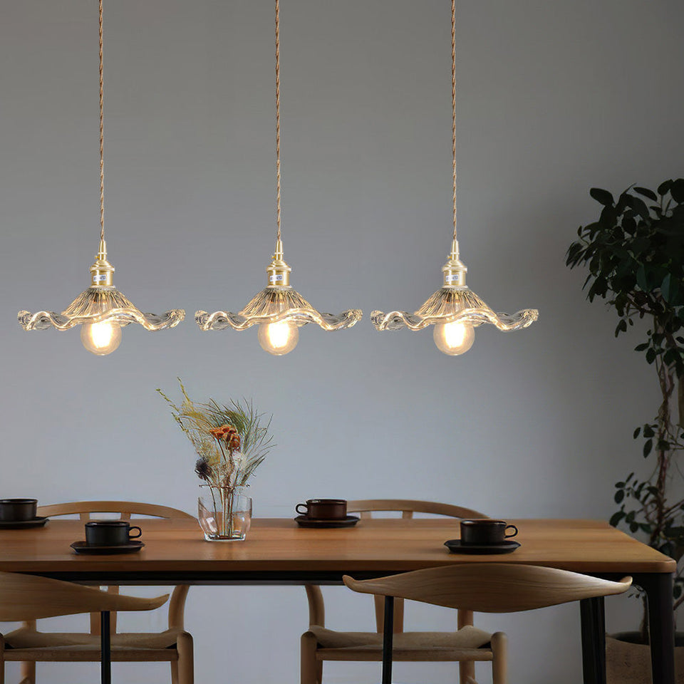 Hibiscus Flower Glass Pendant Light-Lighting > Pendant Lights-casanuva-casanuva