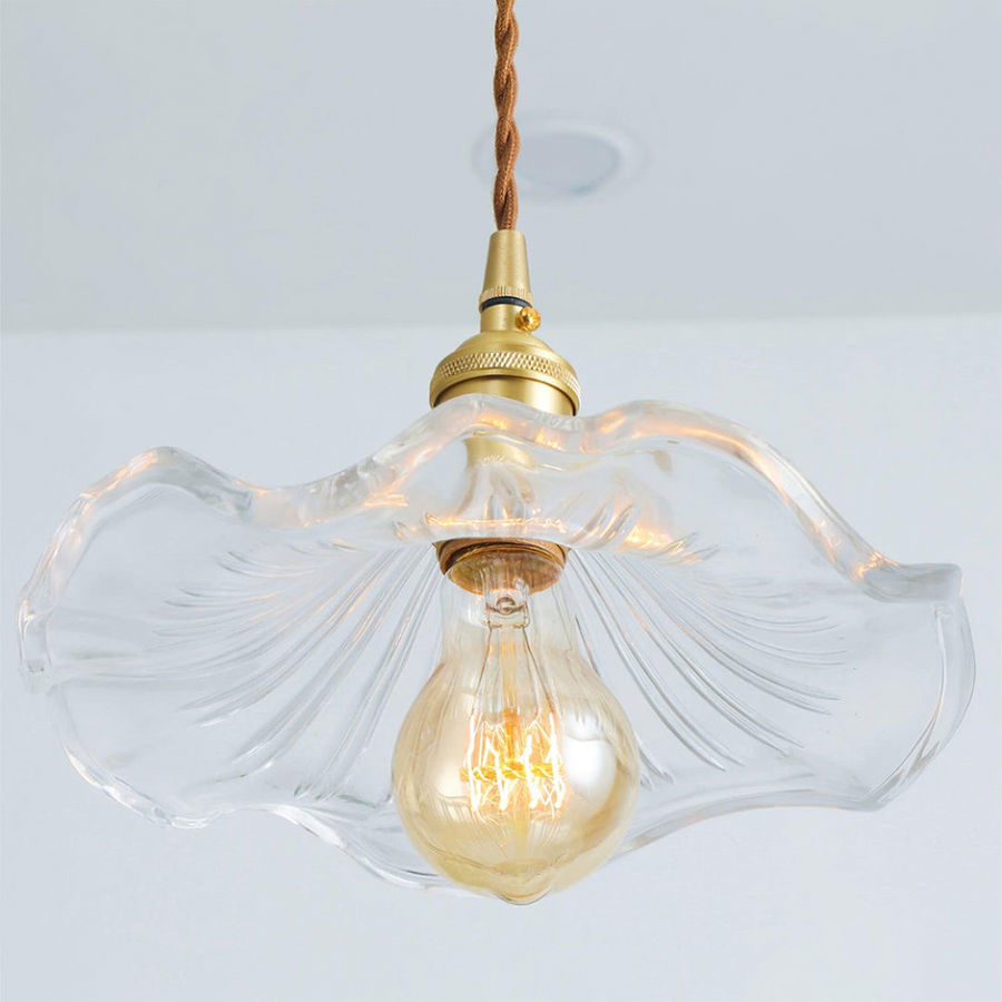 Hibiscus Flower Glass Pendant Light-Lighting > Pendant Lights-casanuva-casanuva