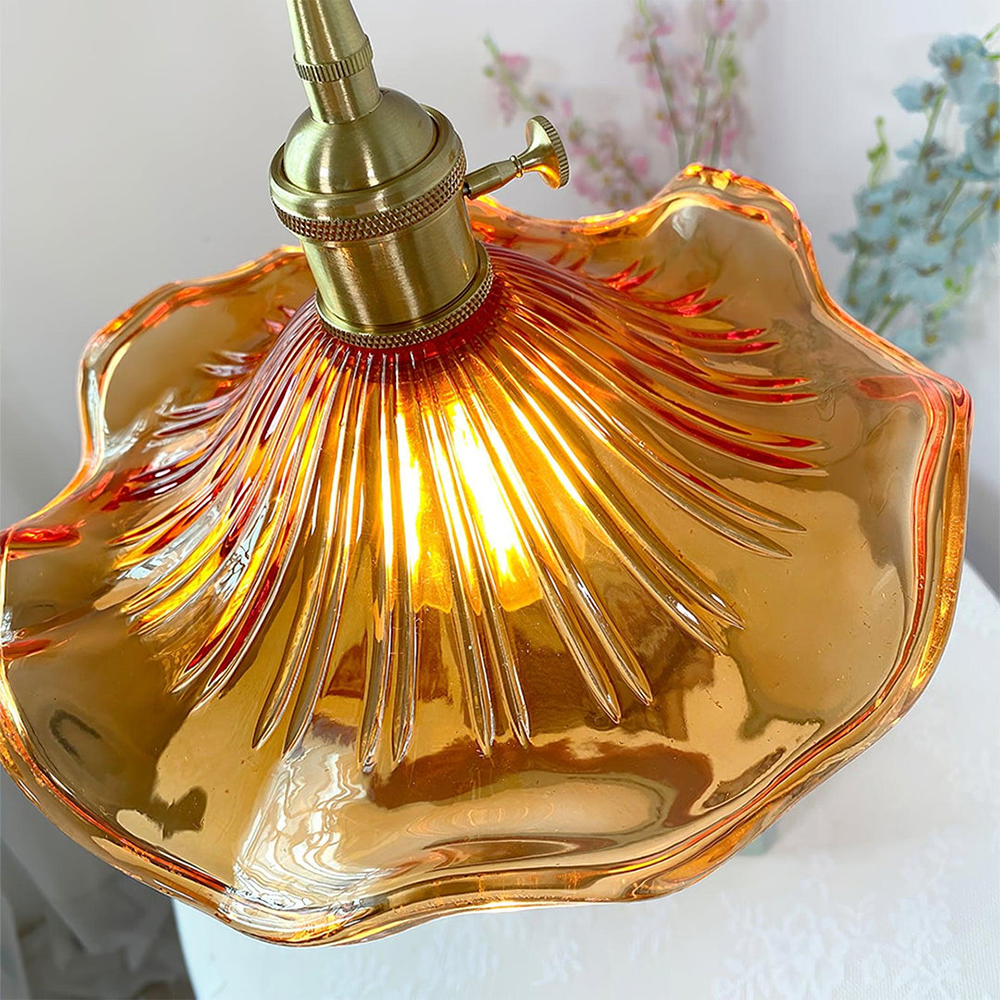 Hibiscus Flower Glass Pendant Light-Lighting > Pendant Lights-casanuva-casanuva