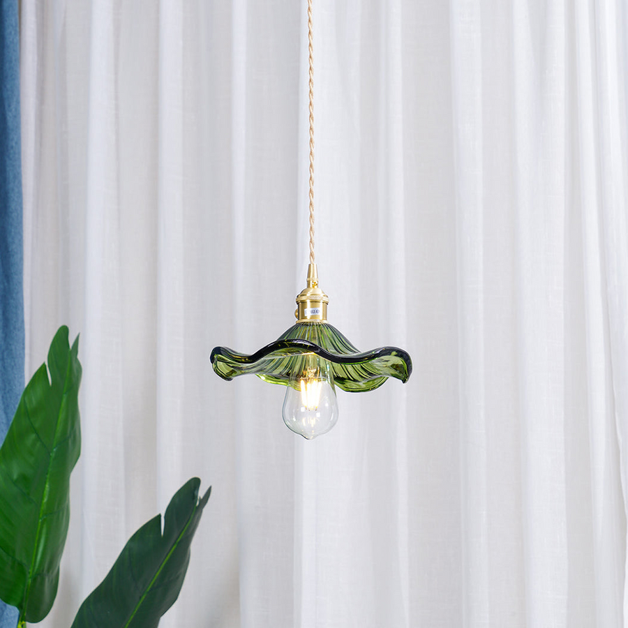 Hibiscus Flower Glass Pendant Light-Lighting > Pendant Lights-casanuva-casanuva