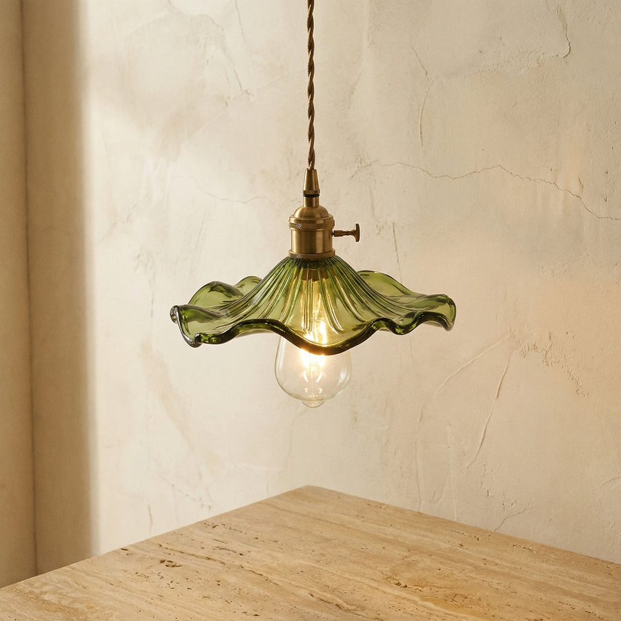 Hibiscus Flower Glass Pendant Light-Lighting > Pendant Lights-casanuva-casanuva