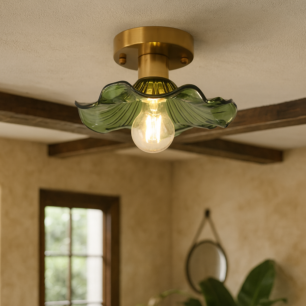 Hibiscus Pendant Light with Floral Design-Lighting > Pendant Lights-casanuva-casanuva