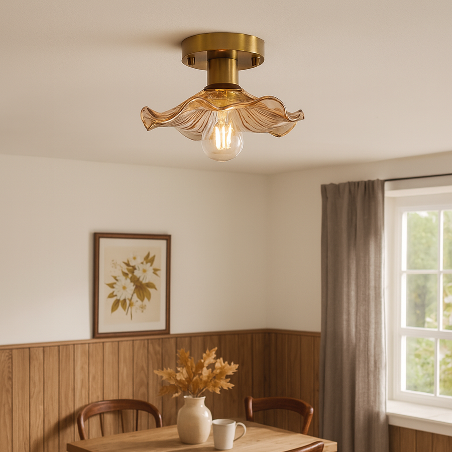 Hibiscus Pendant Light with Floral Design-Lighting > Pendant Lights-casanuva-casanuva