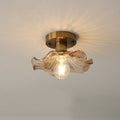 Hibiscus Pendant Light with Floral Design-Lighting > Pendant Lights-casanuva-Amber-casanuva