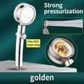 High-Pressure 360° Rotatable Shower Head with Turbo Propeller-Bedding & Bath > Bathroom Accessories-casanuva-Gold-casanuva